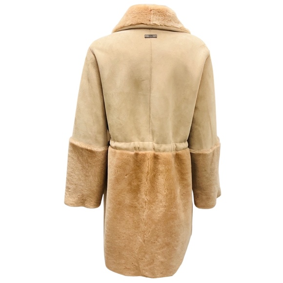 PESERICO BEIGE SHEARLING AND SUEDE COAT - Picture 3 of 5